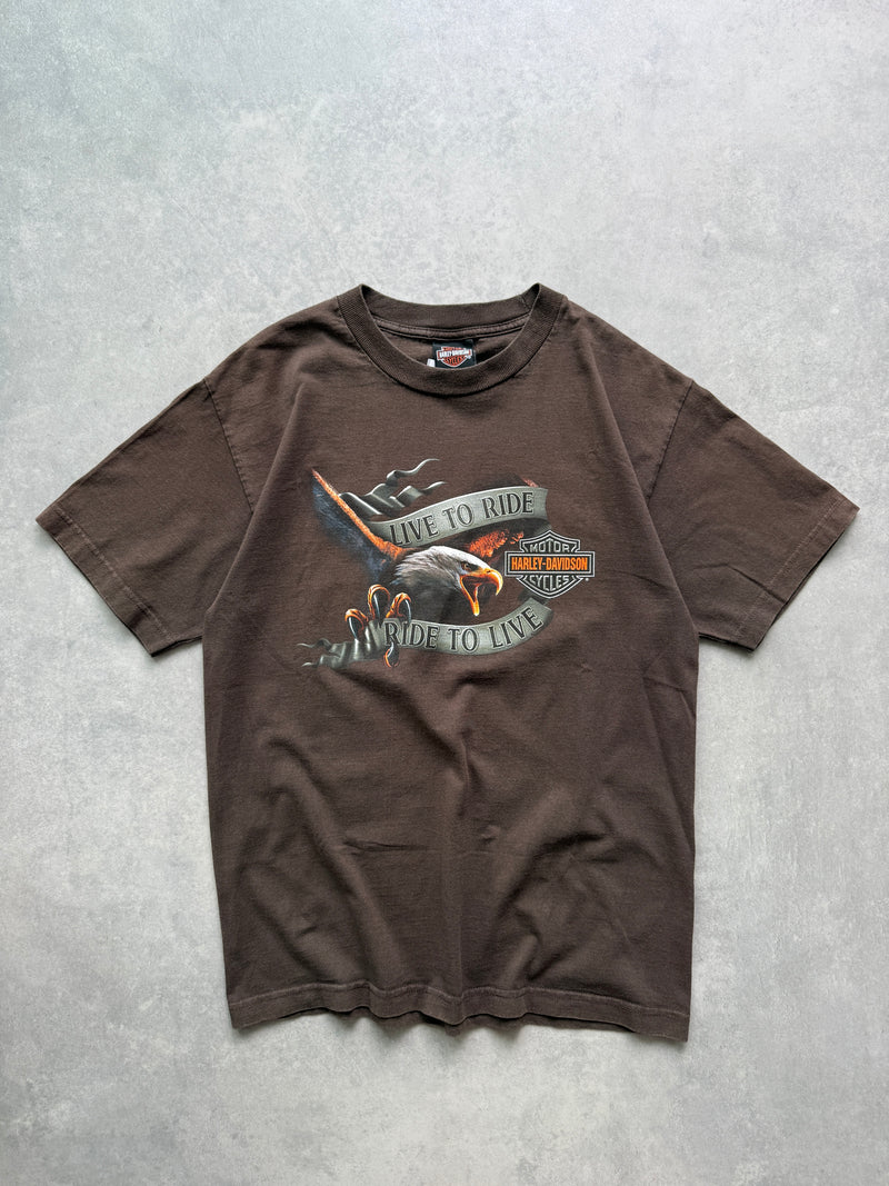 Harley Davidson vintage muška smedja majica (M)