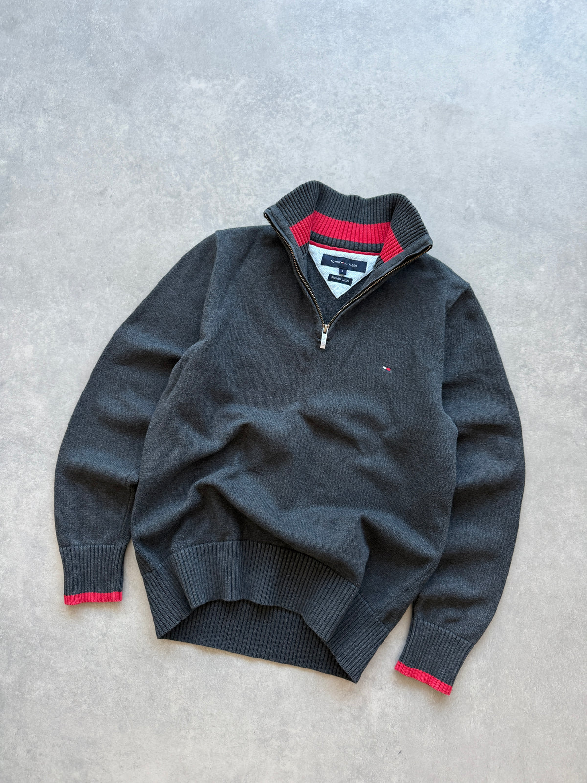 Tommy Hilfiger retro muški 1/4 zip džemper (S)