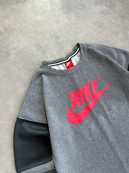 Nike muška siva basic dukserica (M)