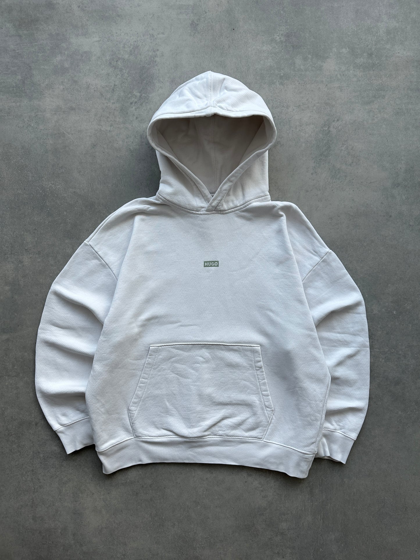 Hugo Boss muška bijela heavy cotton dukserica (M)