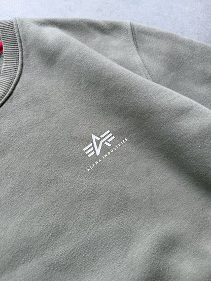 Alpha Industries muška zelena dukserica (XXL)