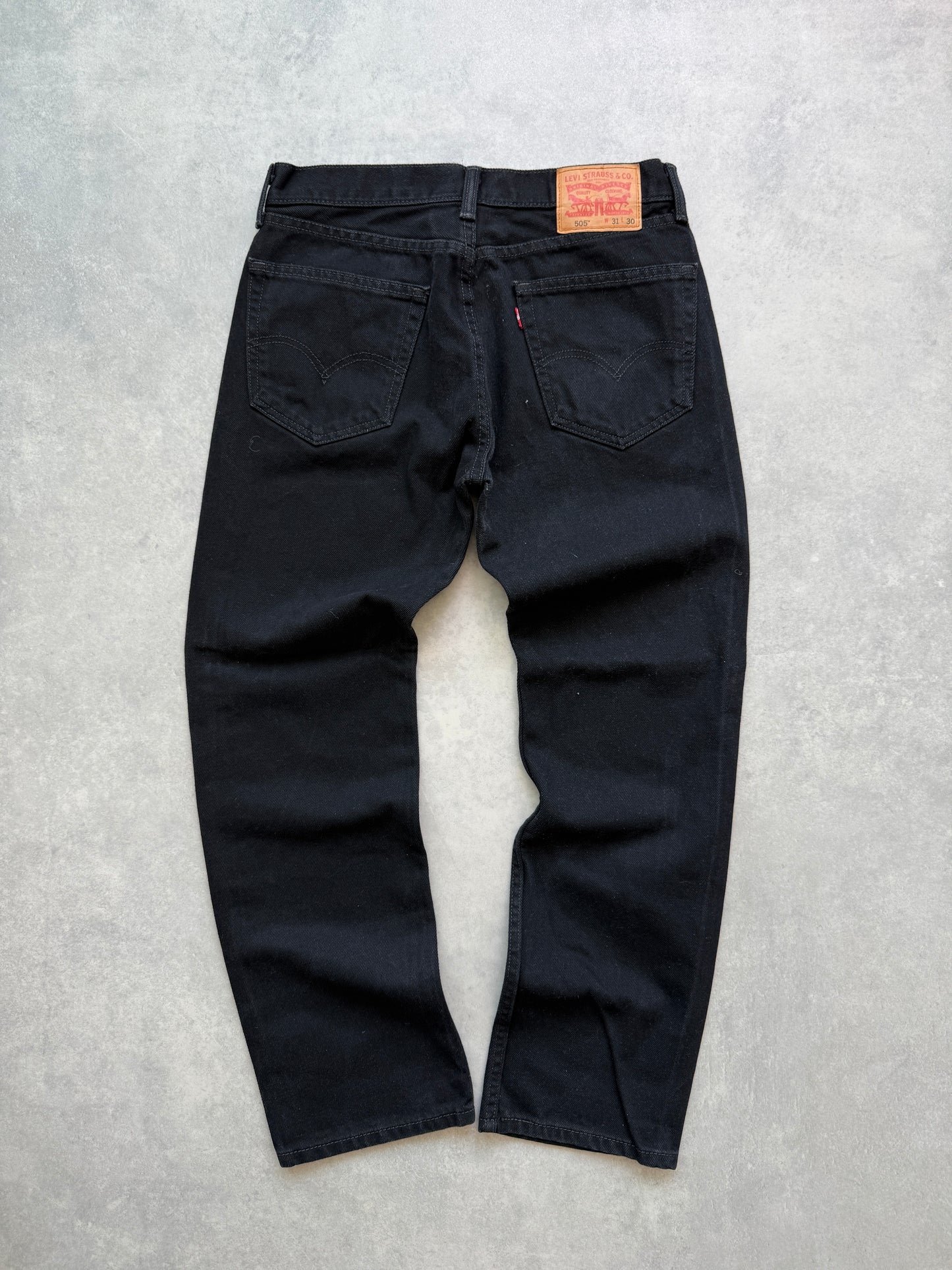 Levis 505 muške crne farmerke (31x30)