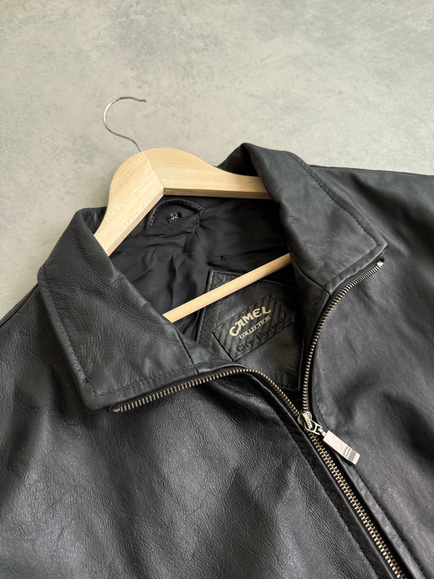 Camel vintage muška kožna jakna (L)