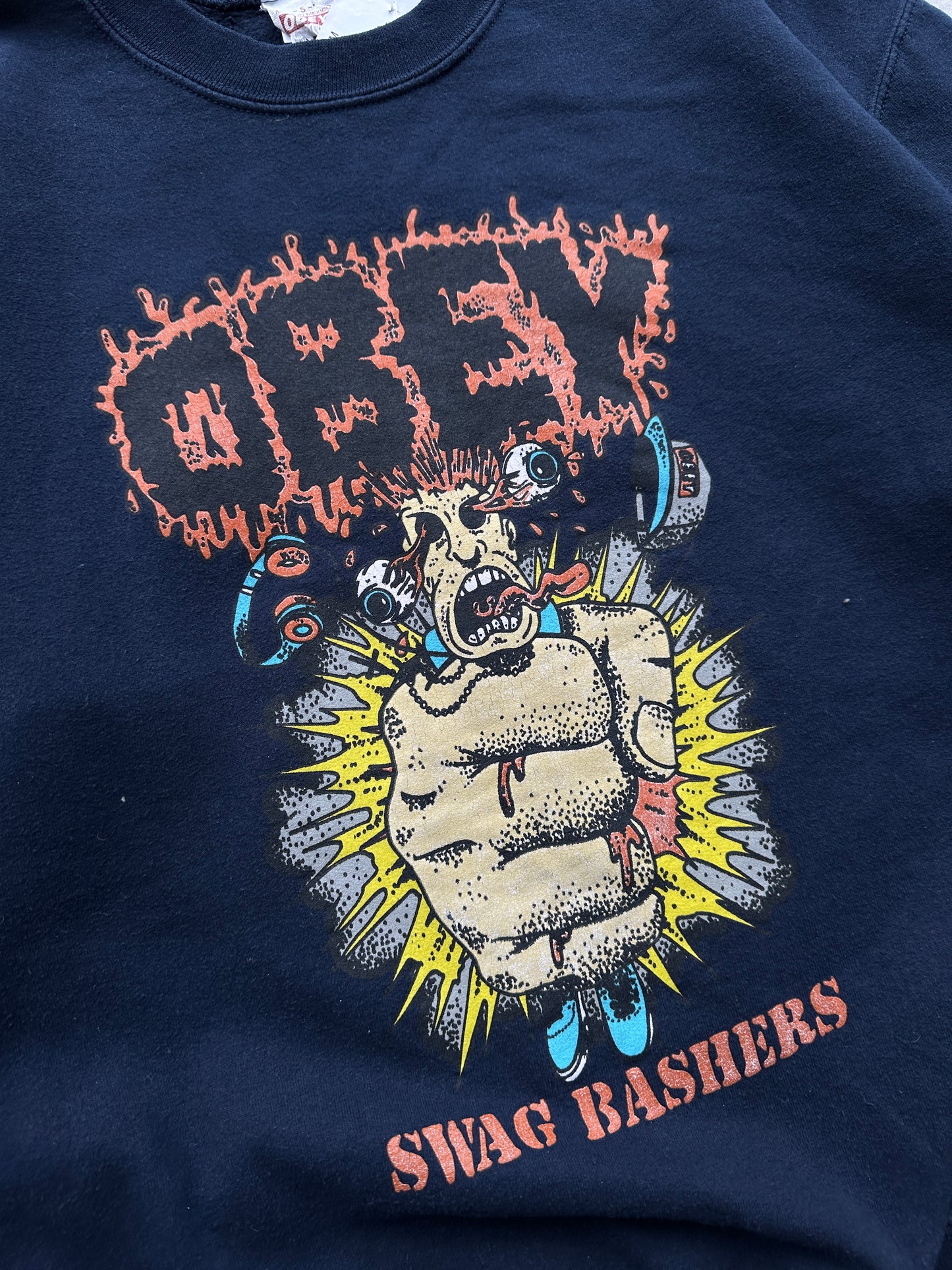 Obey muška navy plava dukserica (S)