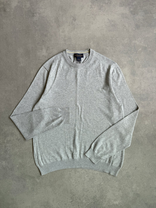 Brooks Brothers muški basic sivi džemper (M)