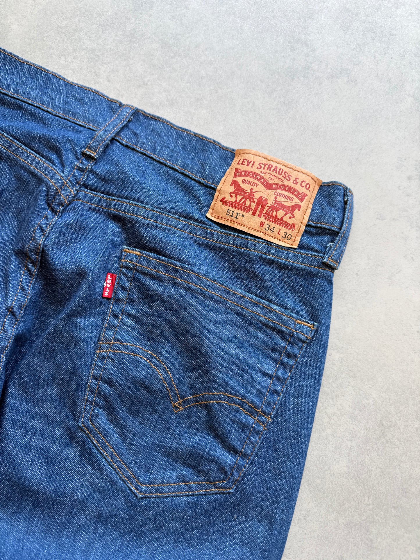 Levis 511 muške plave farmerke (34x30)