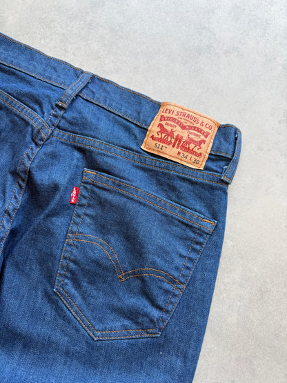 Levis 511 muške plave farmerke (34x30)