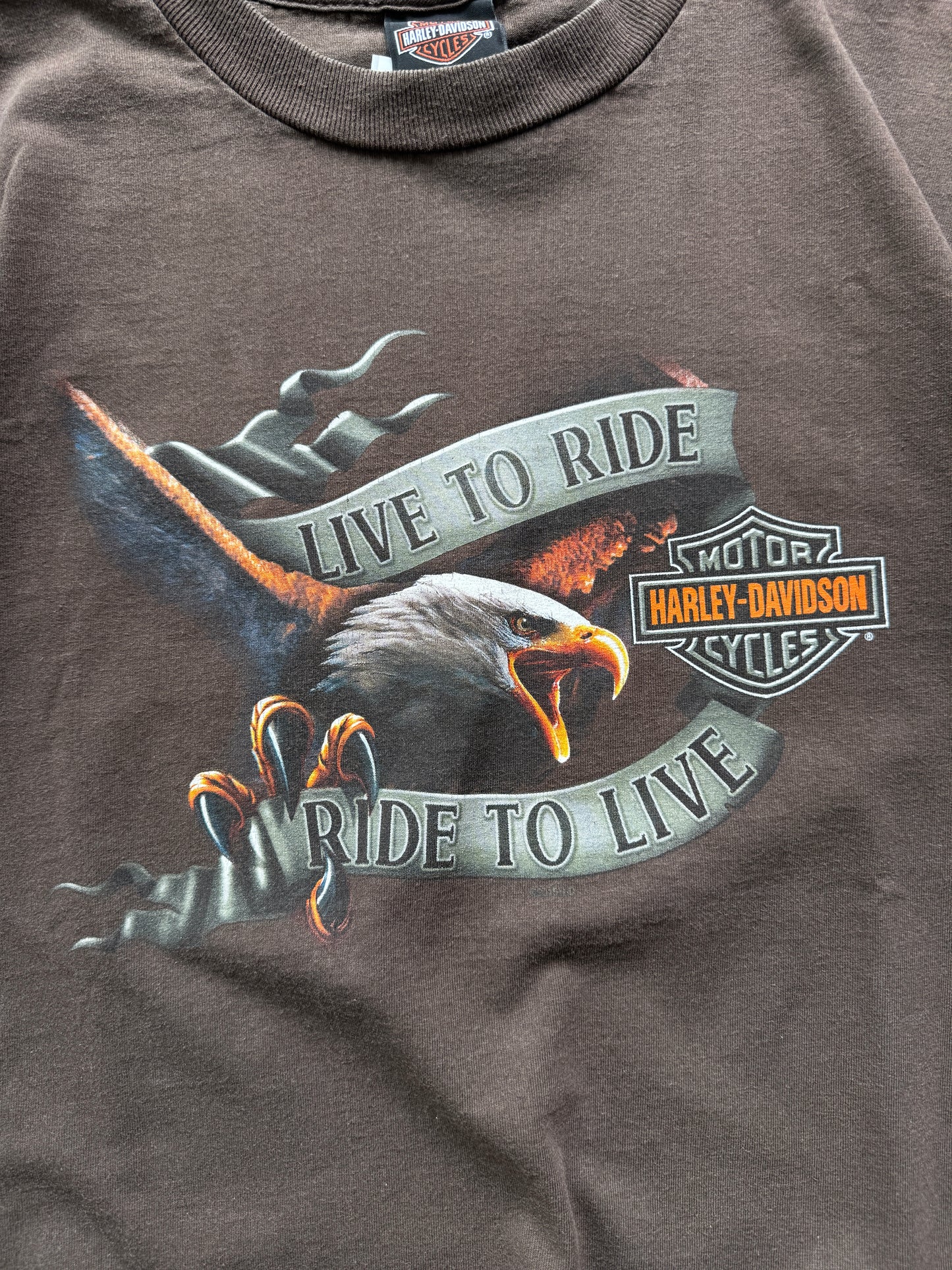 Harley Davidson vintage muška smedja majica (M)
