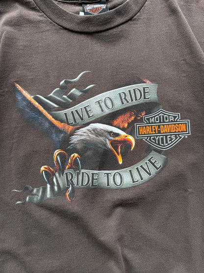 Harley Davidson vintage muška smedja majica (M)