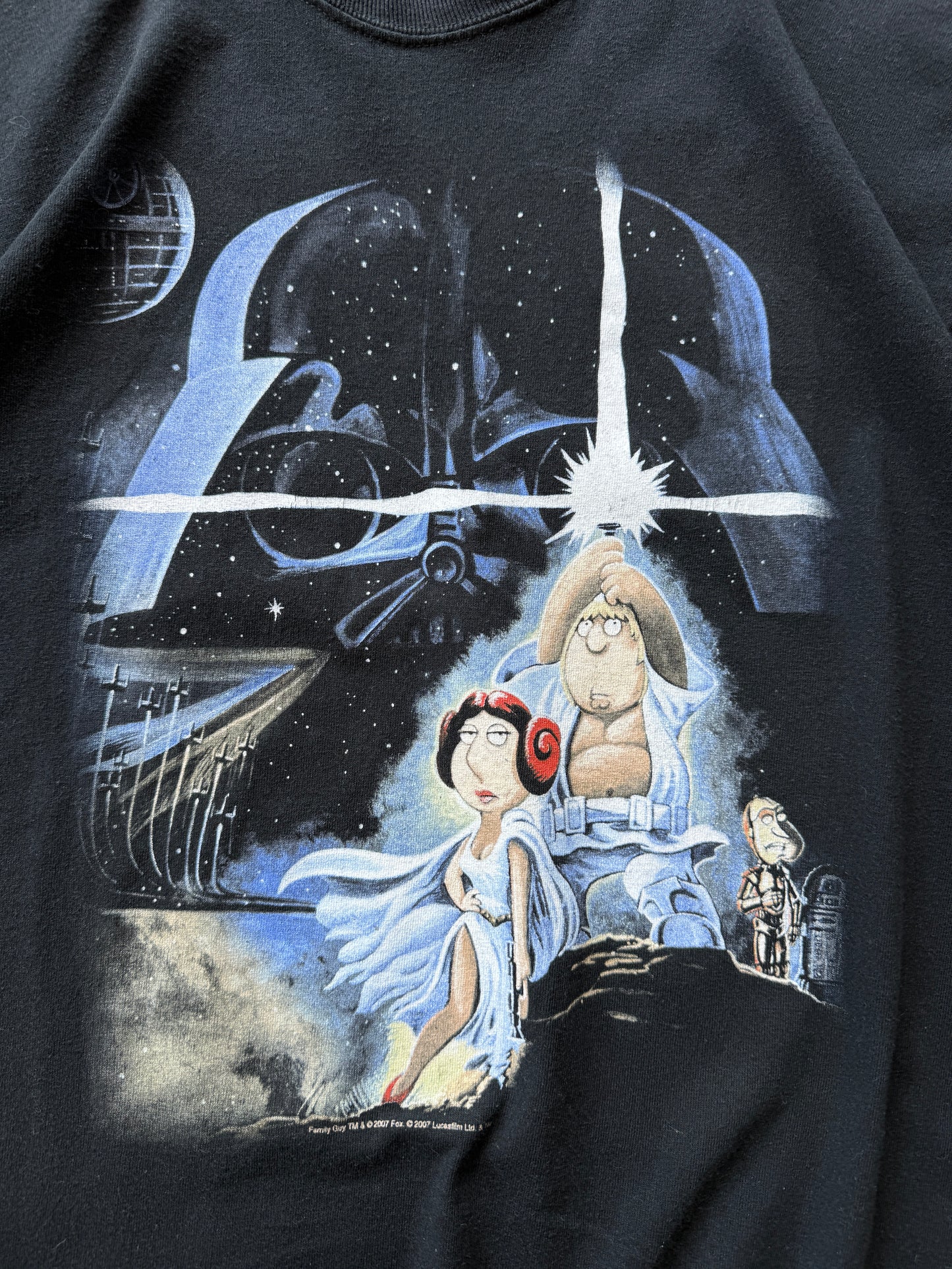Family Guy x Star Wars muška vintage majica (L)
