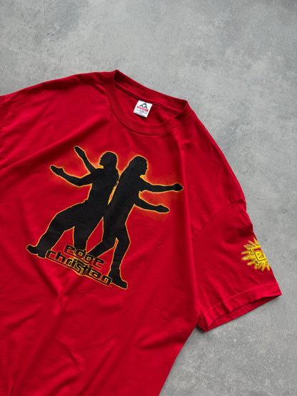 WWF 2000s Edge & Christian muška crvena majica (XXL)
