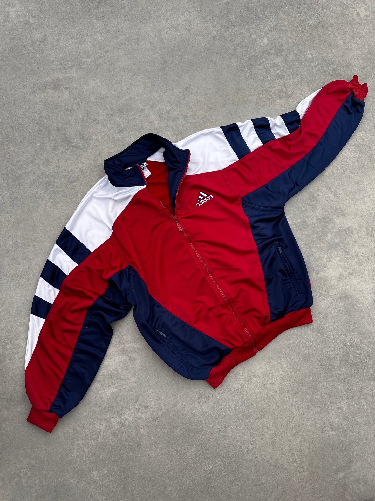 Adidas vintage muška zip up dukserica (L)