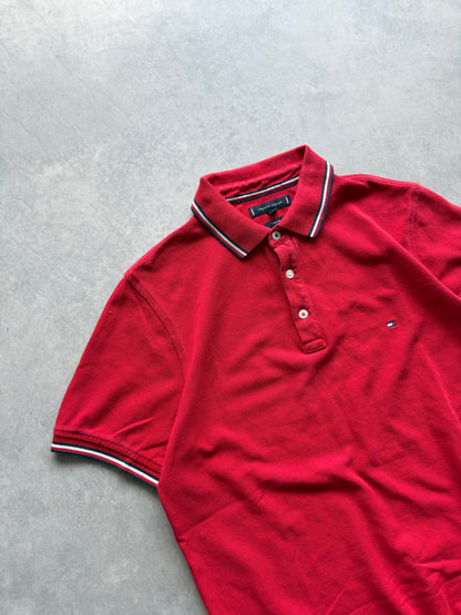Tommy Hilfiger muška crvena slim fit polo majica (L)