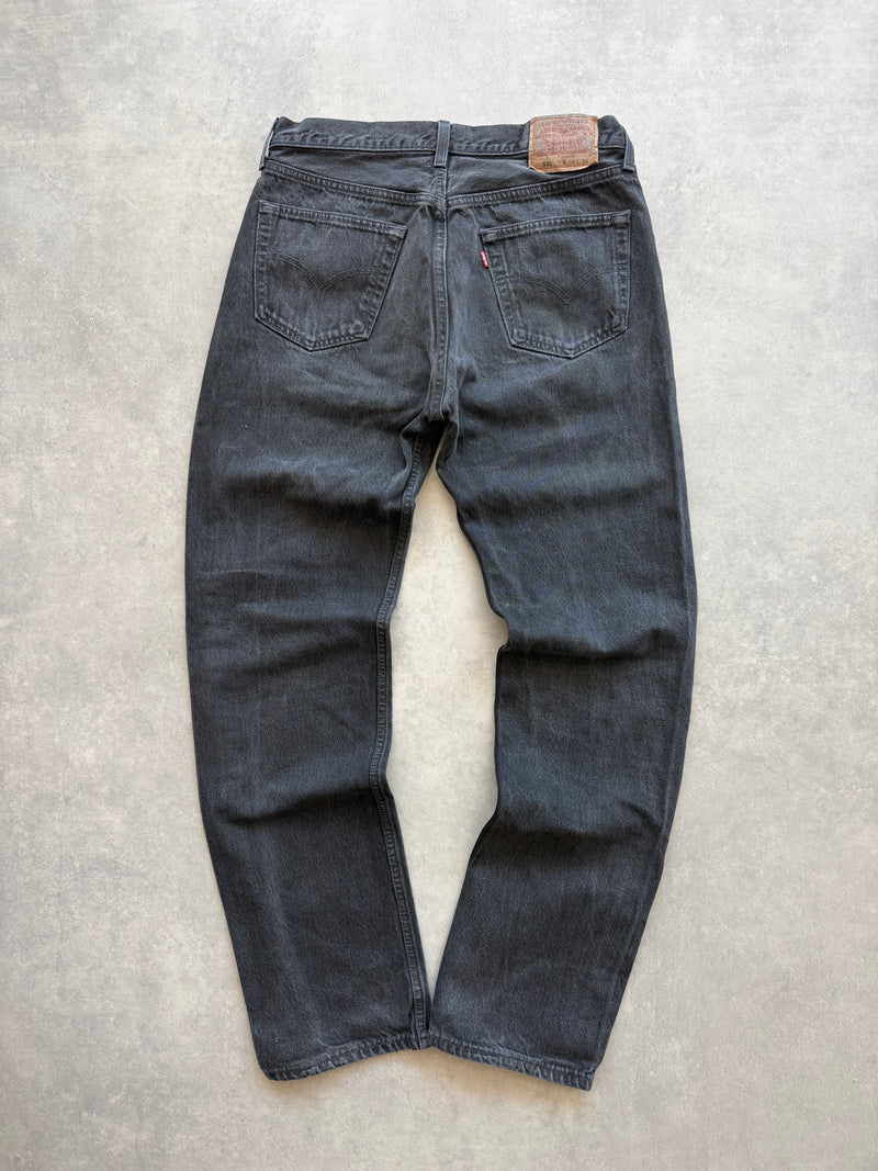 Levis 501 retro muške crne farmerke (34x34)