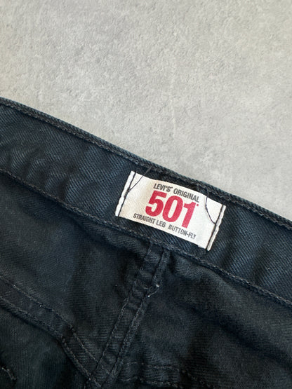 Levis 501 muške crne farmerke (38x32)