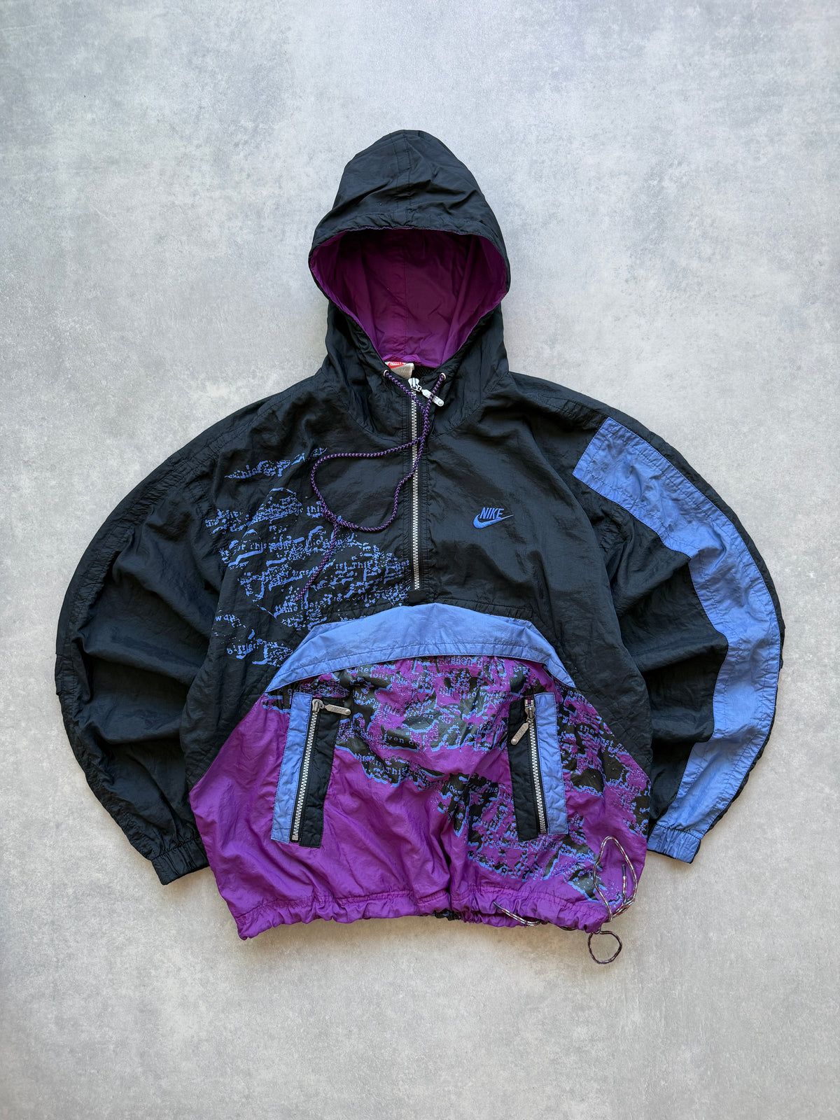 Nike 80s muška 1/3 zip šuškava dukserica (M)