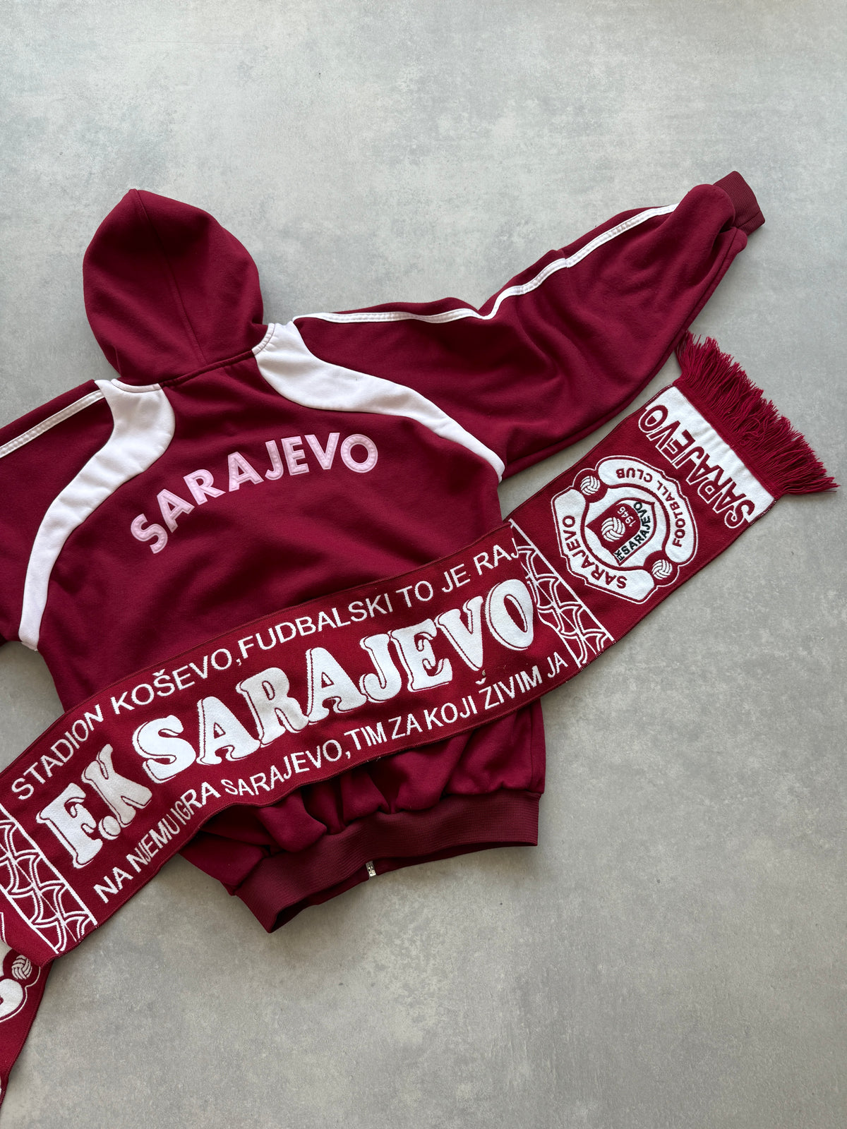 FK Sarajevo muška bordo dukserica (M)