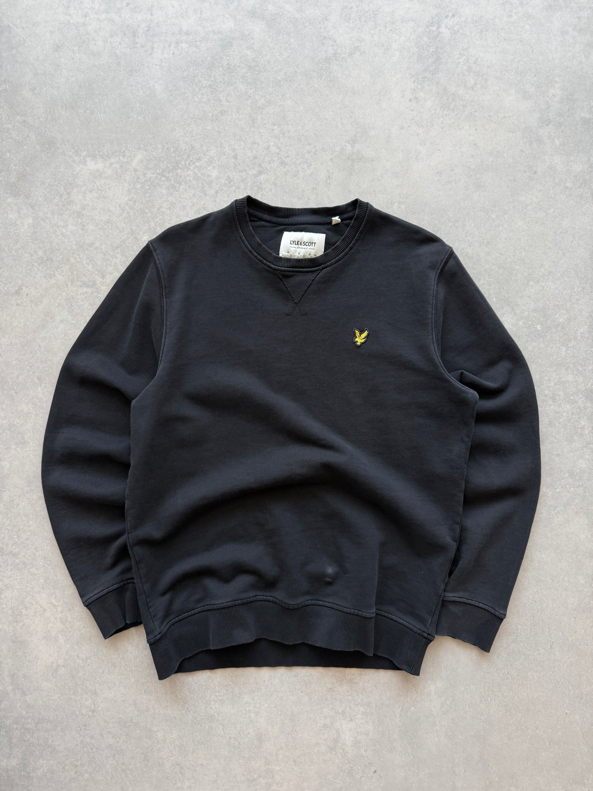 Lyle & scott muška basic crna dukserica (L)