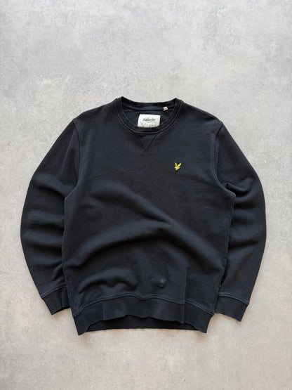 Lyle & scott muška basic crna dukserica (L)
