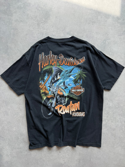 Harley Davidson muška retro crna majica (XL)