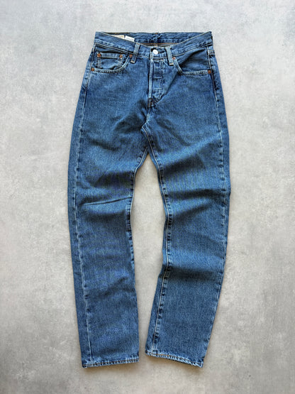 Levis 501 Big E ženske tamno plave farmerke (28x32)