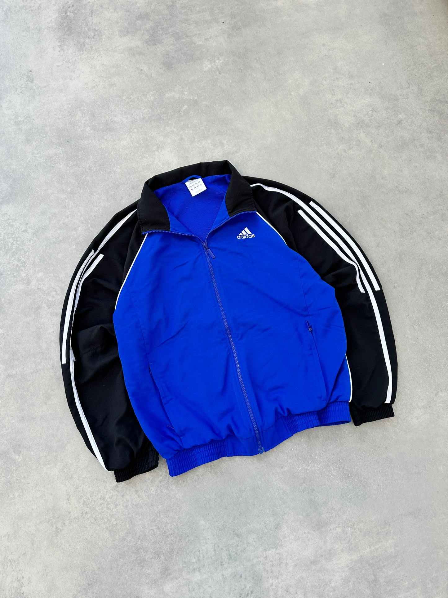 Adidas 2000s muška plava suskava dukserica (M)