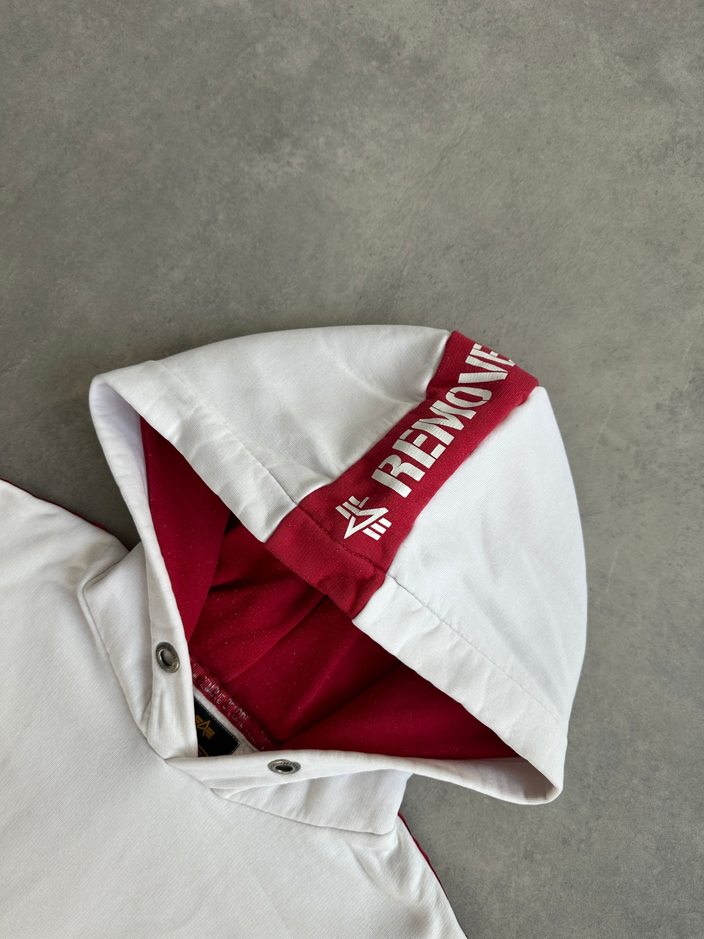 Alpha Industries muška bijela dukserica (S)