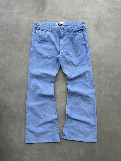 Tommy Jeans ženske samtane flared hlace (31x30)