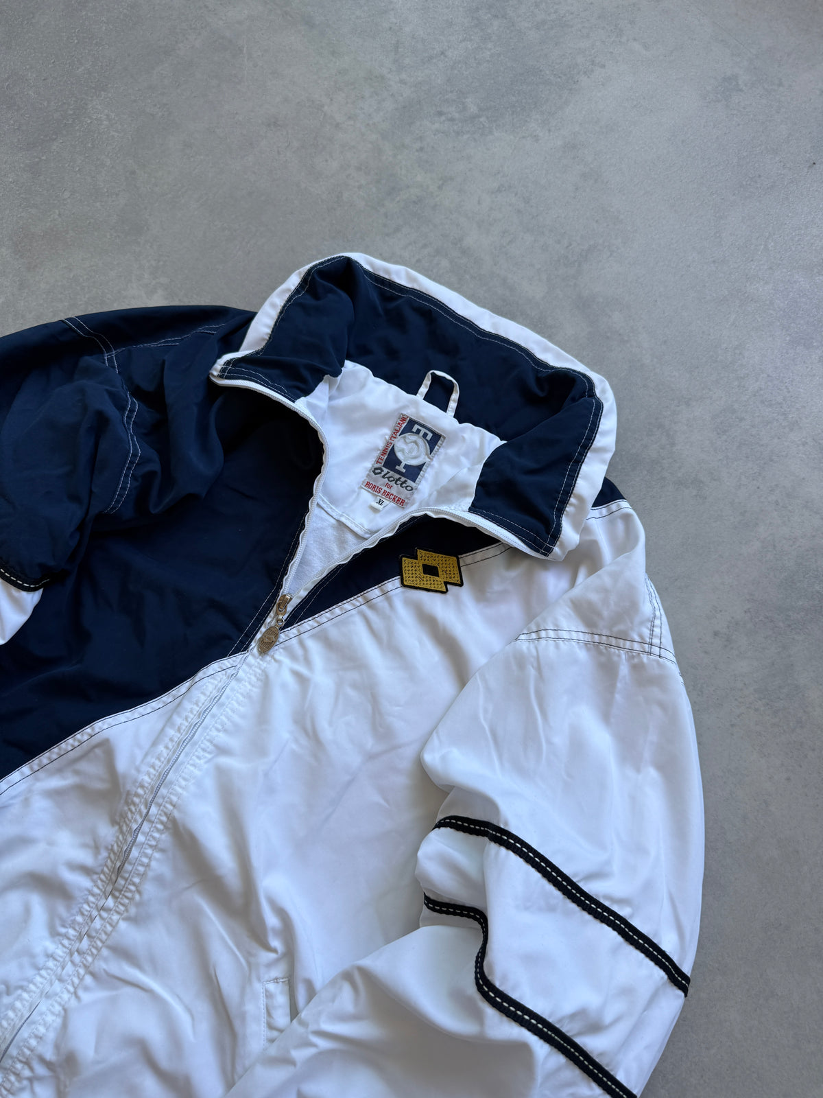 Lotto for Boris Becker vintage 90s muška šuškava dukserica (XL)