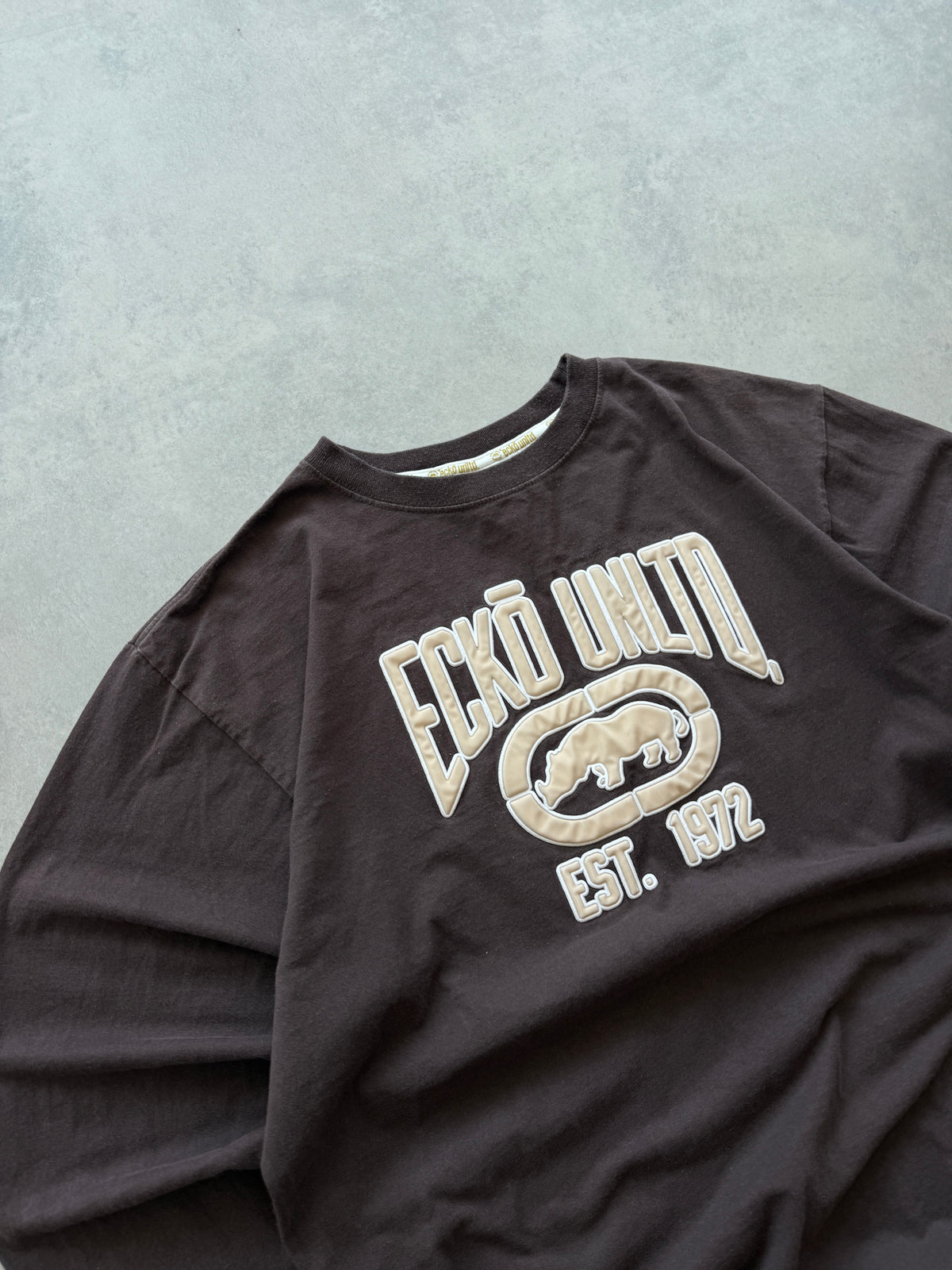 Ecko Unltd Y2K muška oversized smeđa majica (L)