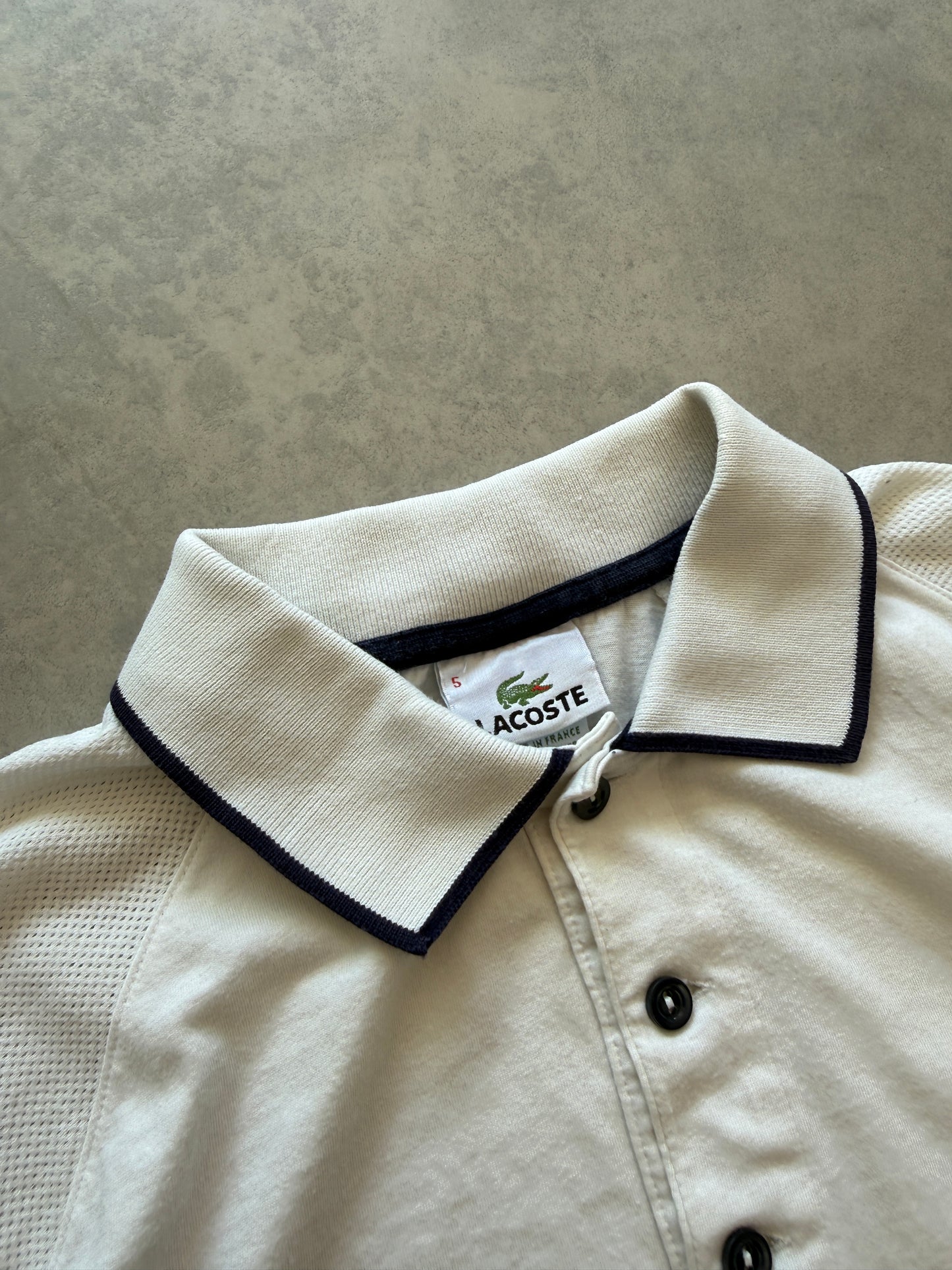 Lacoste vintage muška bijela polo majica (L)