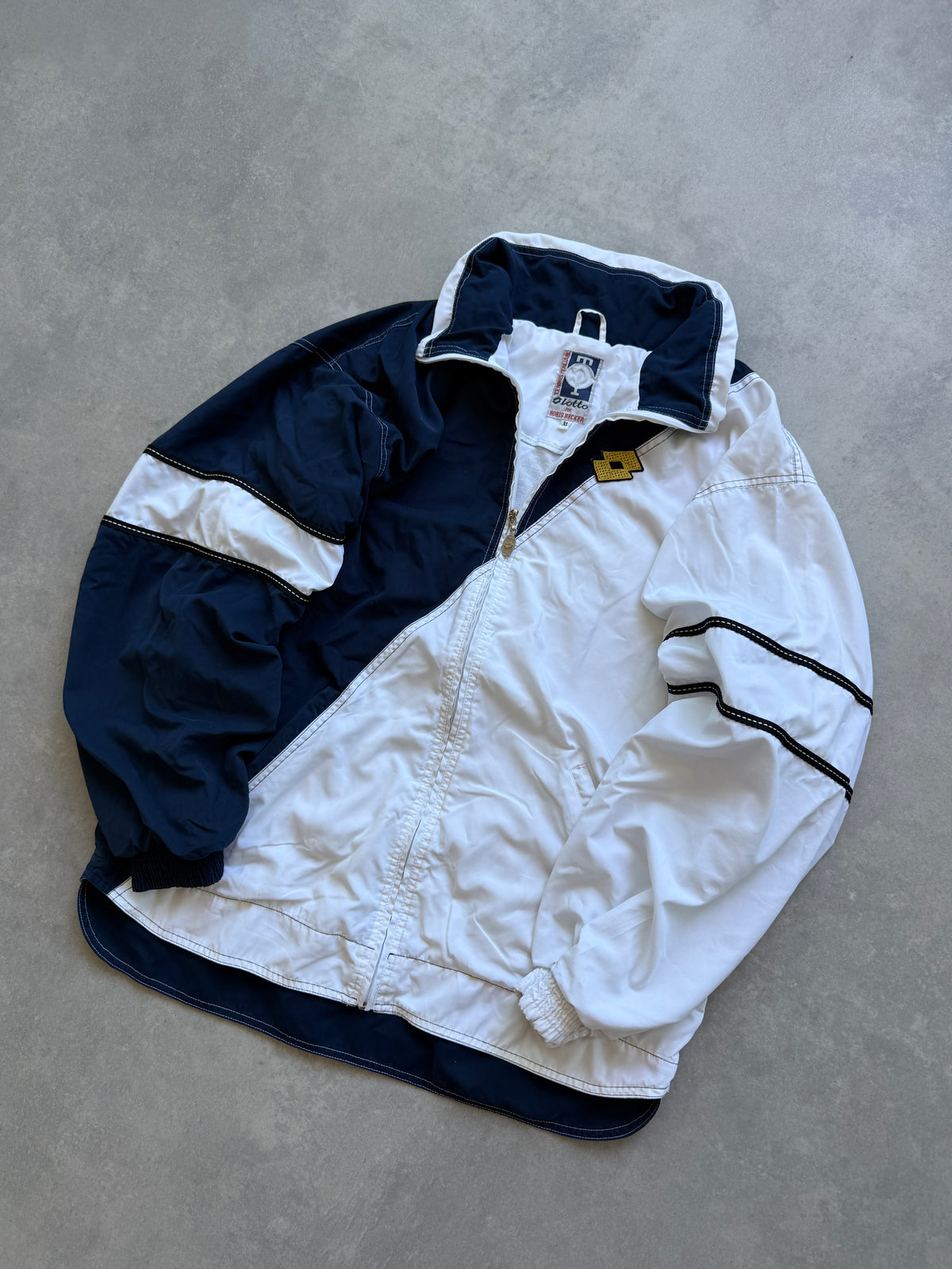 Lotto for Boris Becker vintage 90s muška šuškava dukserica (XL)