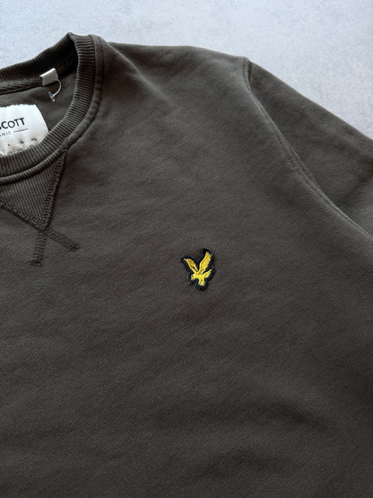 Lyle & Scott muška basic zelena dukserica (S)