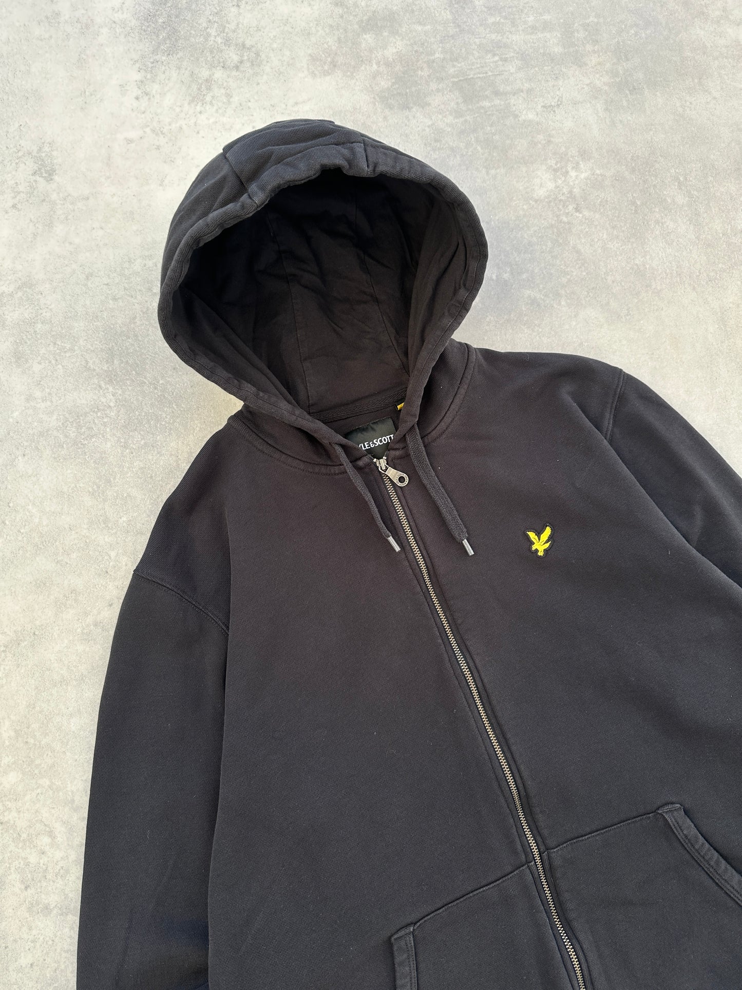 Lyle & Scott muska basic zip up crna dukserica (XL)