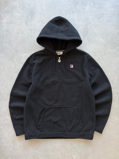 Fila vintage muška 1/4 zip crna fleece dukserica (L)