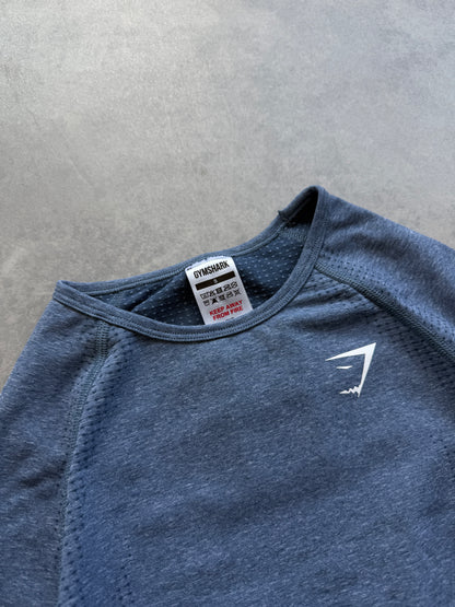 Gym Shark ženska plava cropped sportska majica (S)