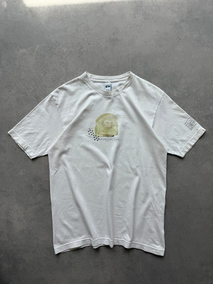 L2 vintage muška bijela oversized majica (M)