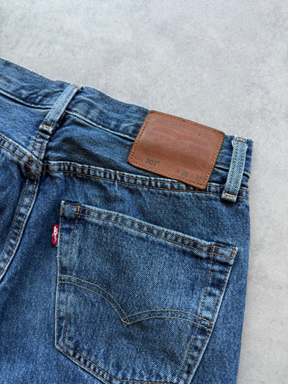 Levis 501 Big E ženske tamno plave farmerke (28x32)
