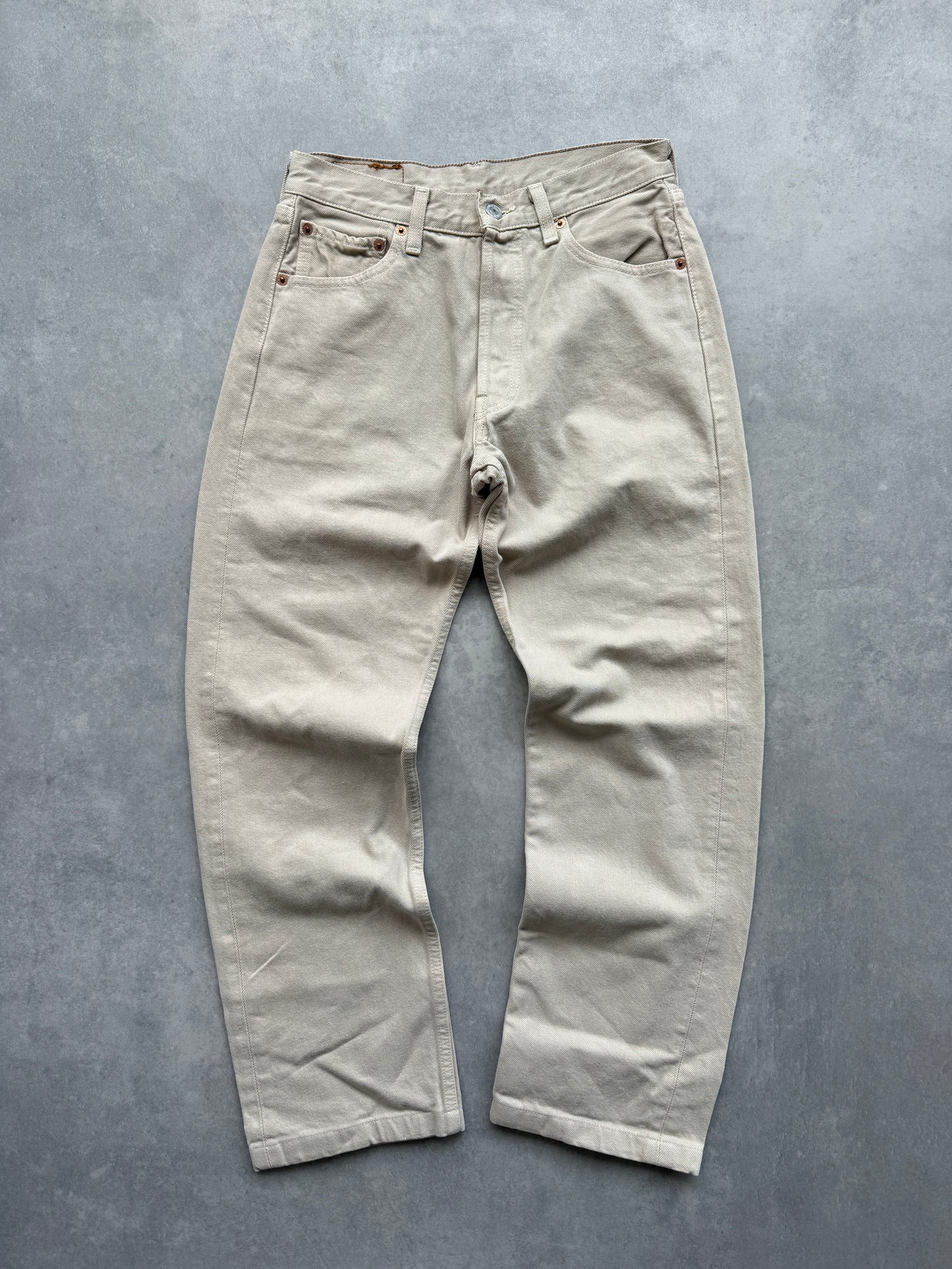 Levis 501 vintage ženske bež farmerke (29x32)