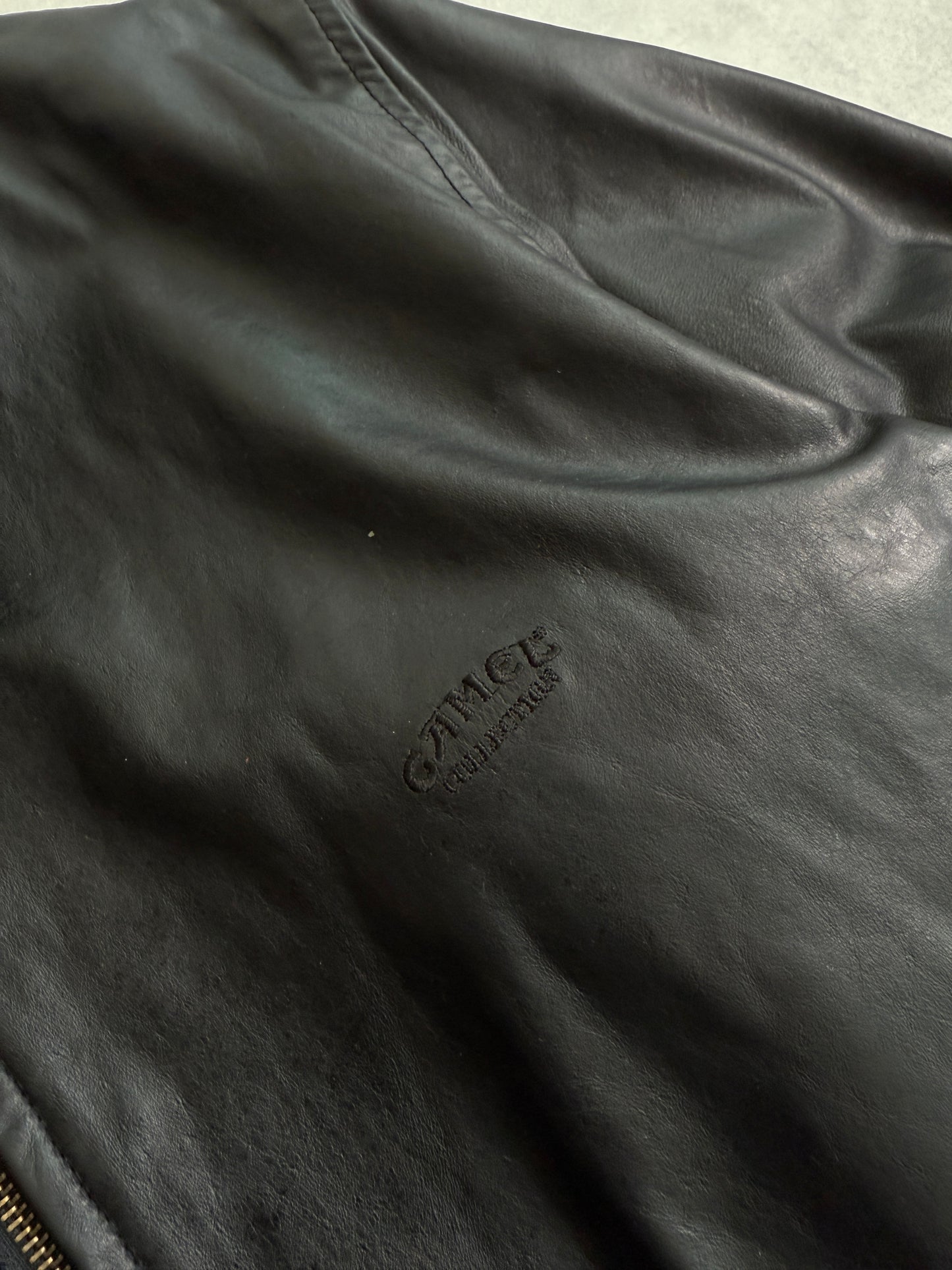 Camel vintage muška kožna jakna (L)