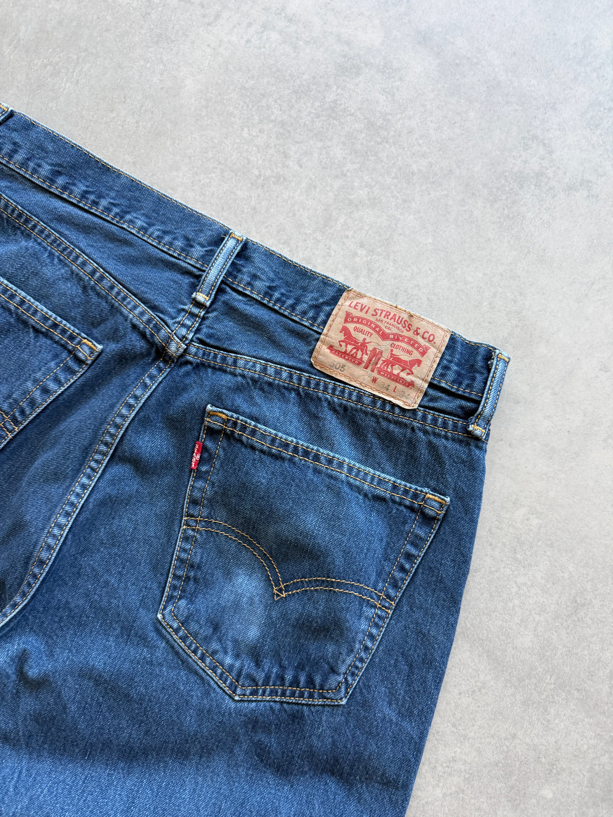 Levis 505 muške tamno plave farmerke (34x34)