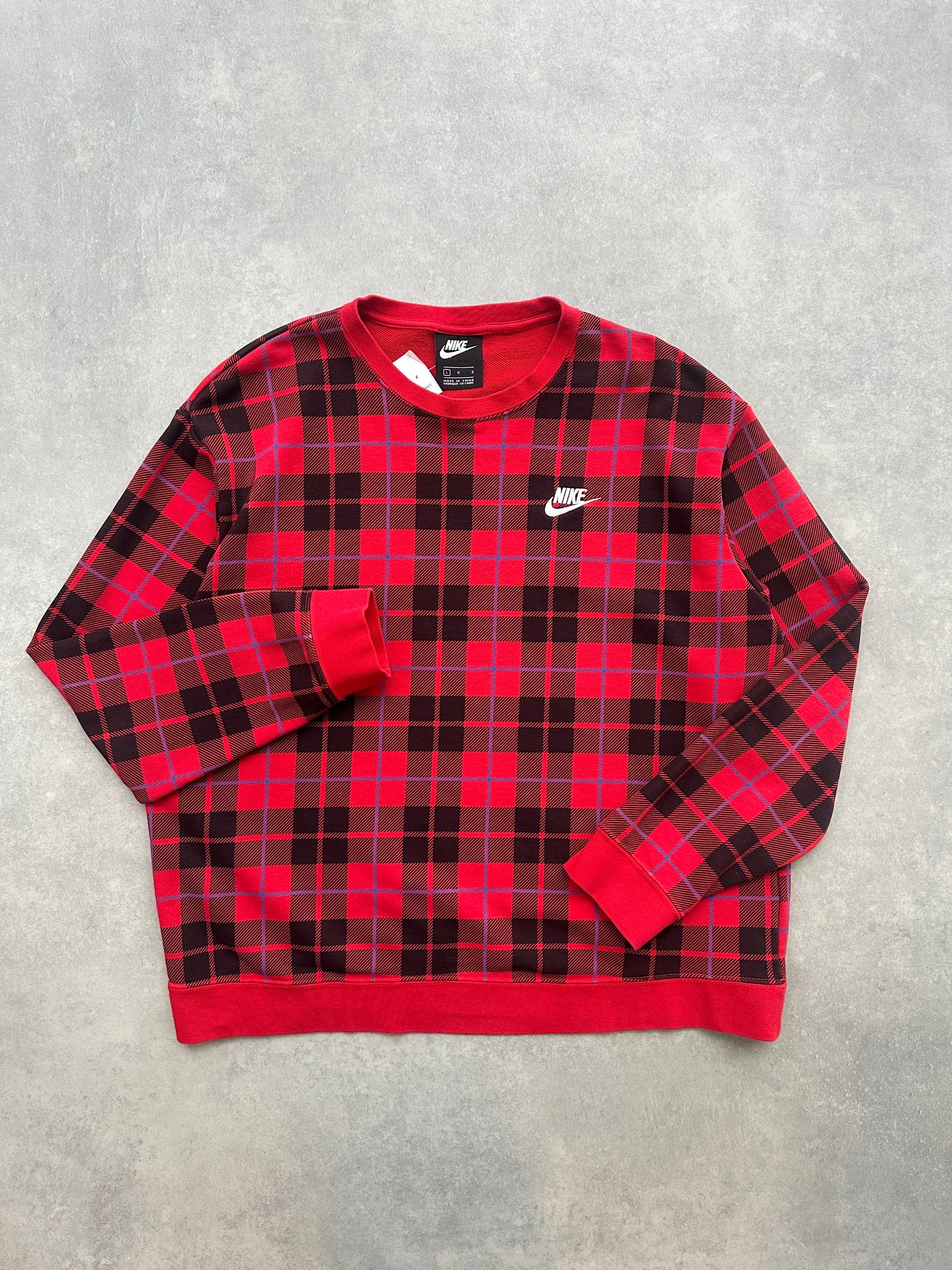 Nike ženska karirana dukserica (L)