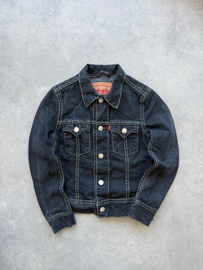 Levis 2000s ženska slim fit teksas jakna (XS)