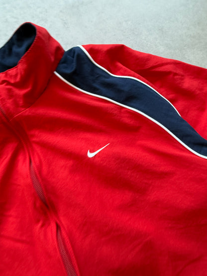 Nike 00s muška crvena šuškava dukserica (XL)
