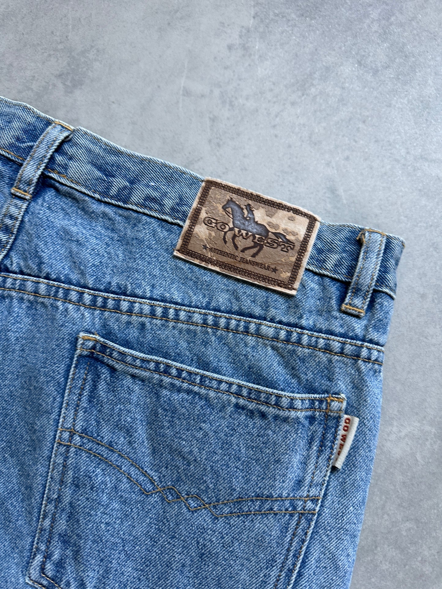 Go West muške basic plave farmerke (36x30)