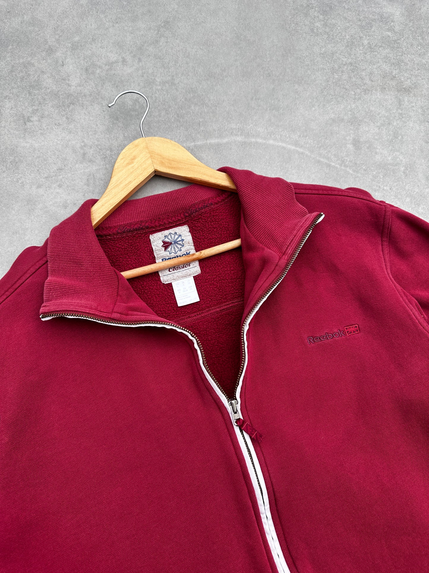 Reebok Classics muška bordo zip up dukserica (XL)