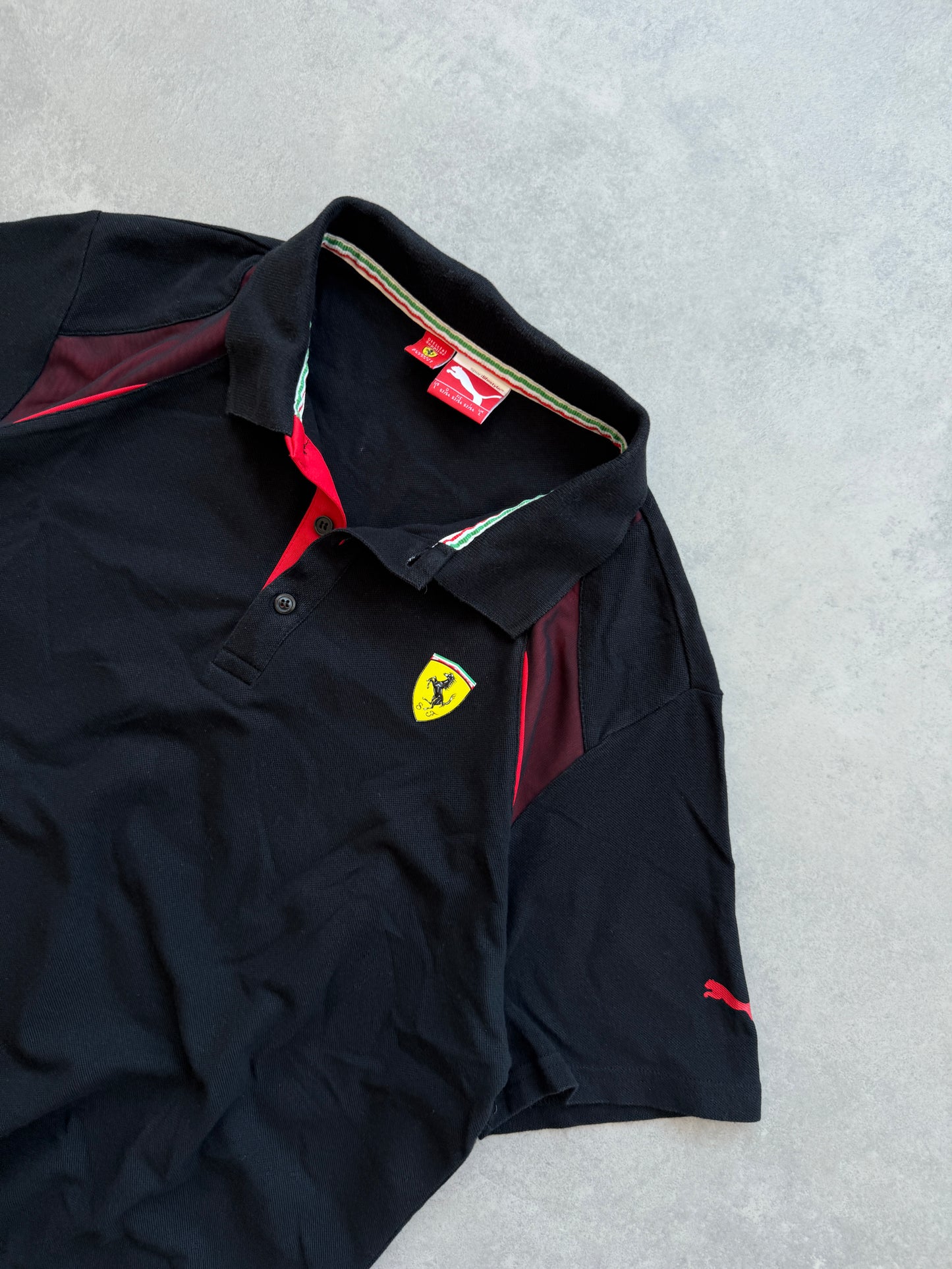 Puma x Ferrari muška crna polo majica (L)