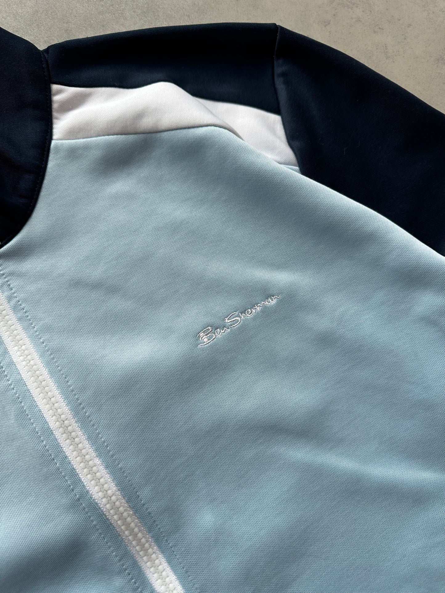 Ben Sherman muška plava zip dukserica (L)