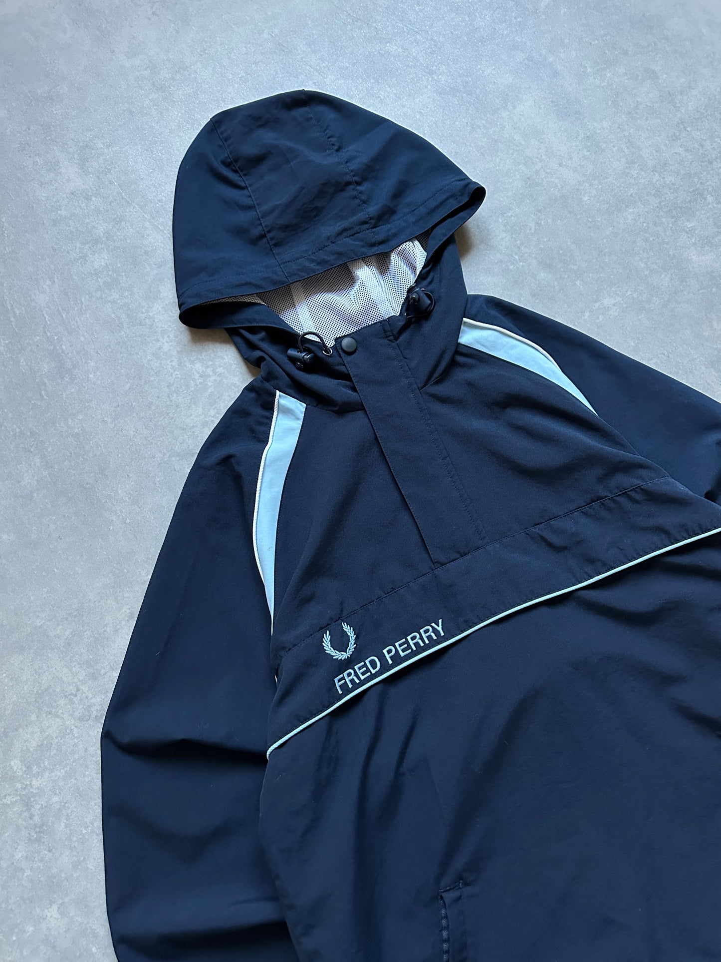 Fred Perry 1/3 zip muška šuškava dukserica (S)