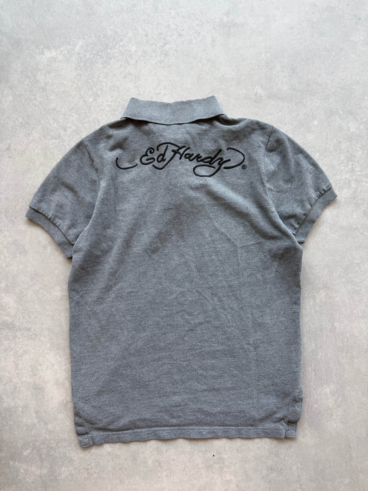Ed Hardy Y2K muška oversized polo majica (M)